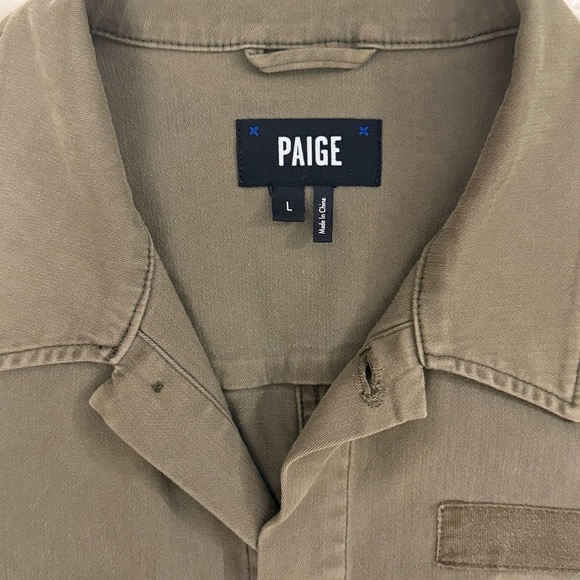 PAIGE Alva Cotton-Blend Oversized Fit Military Jacket Men’s Size Large - Picture 4 of 5